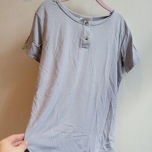 Jax And Lennon Henley Tee 6/7 Baby Blue